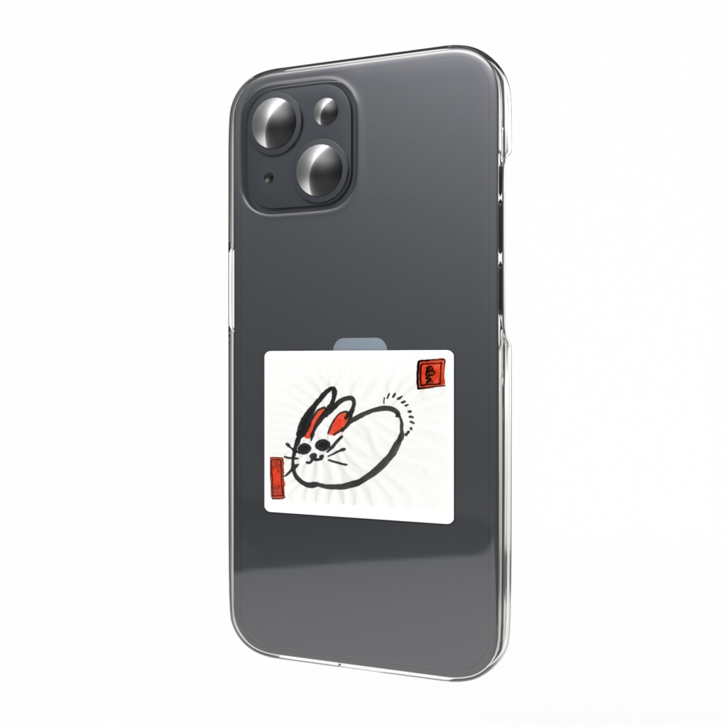 うさぎのスマホステッカー