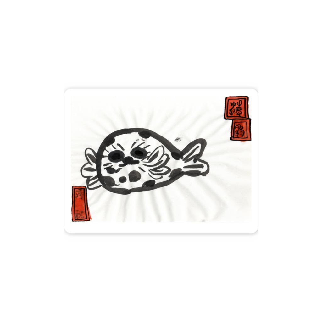 アザラシのスマホステッカー