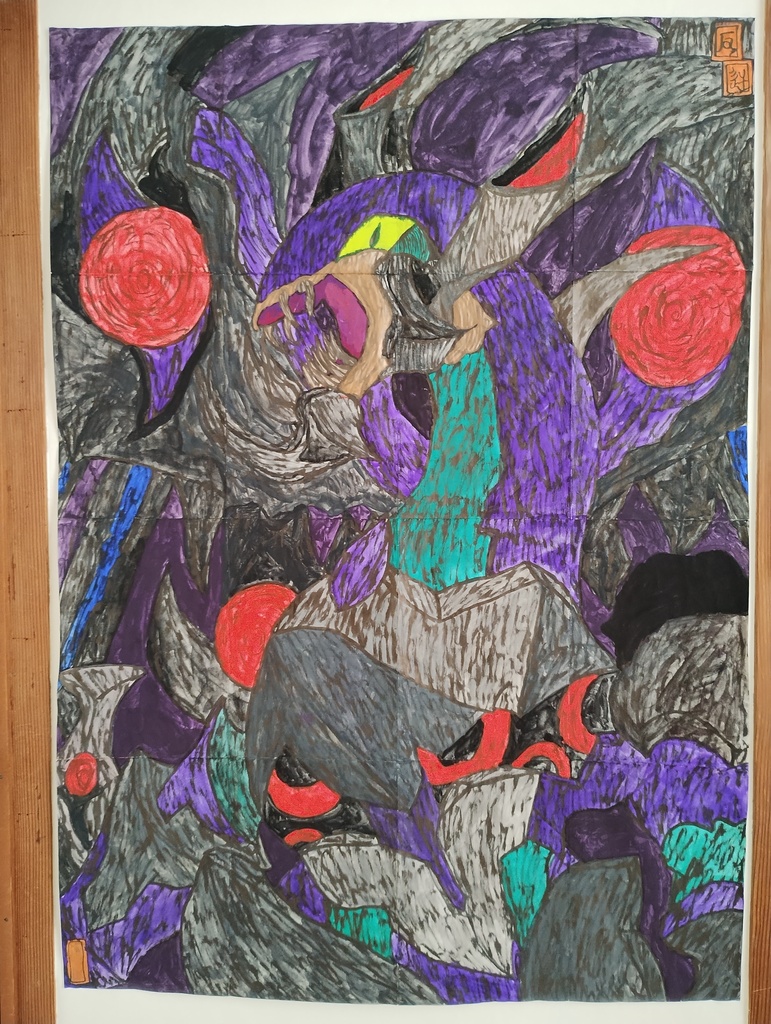 ダーク・リベリオン・エクシーズ・ドラゴン(原画)