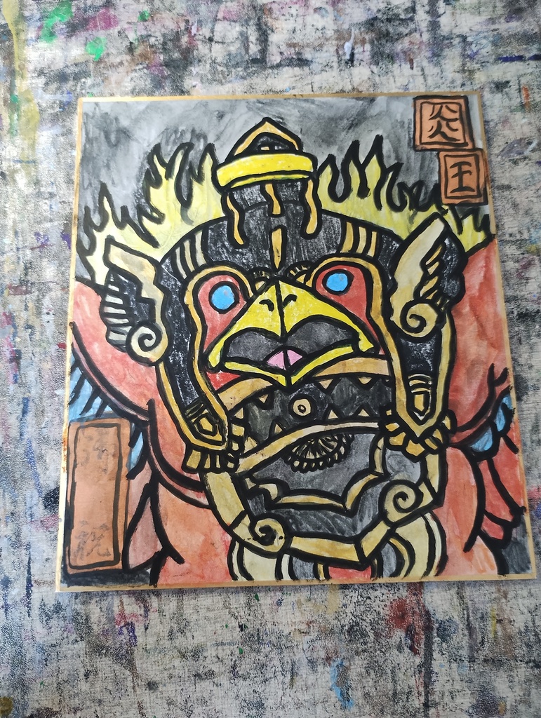 真炎王 ポニクス/蛇眼の炎燐(色紙)