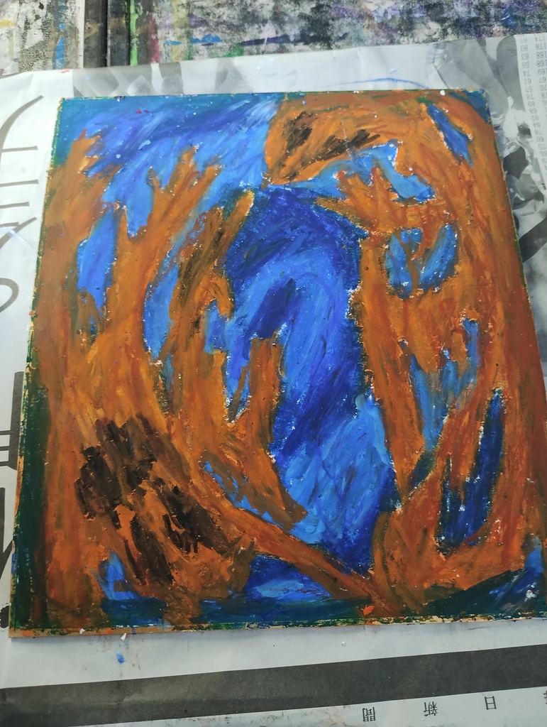 融合/超融合(色紙原画)