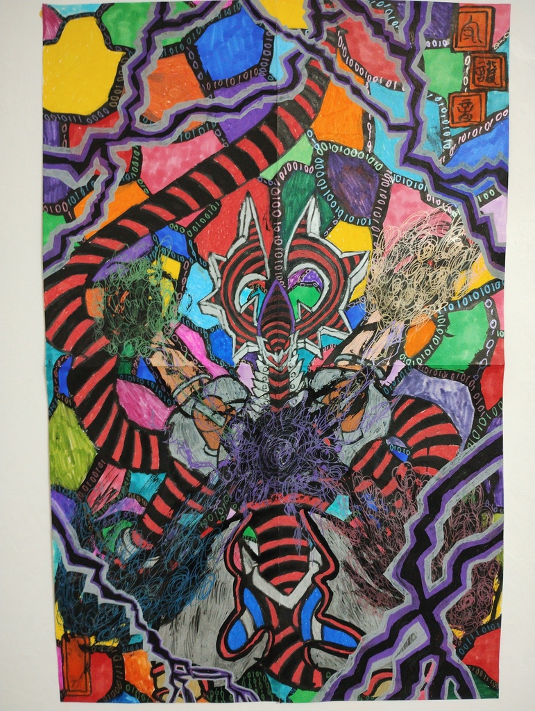 ファイアウォール・ドラゴン・ダークフルード－ネオテンペスト(原画)