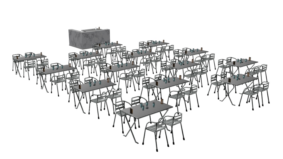 テーブルセット(無料提供)