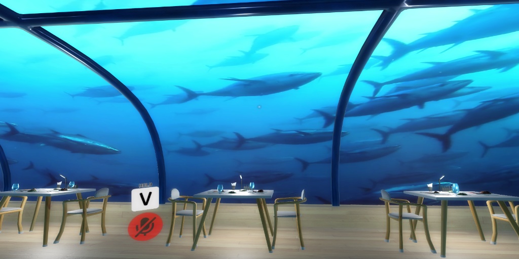 【VRChatワールド】水中レストラン Ver2 ※VCC対応,SDK3対応