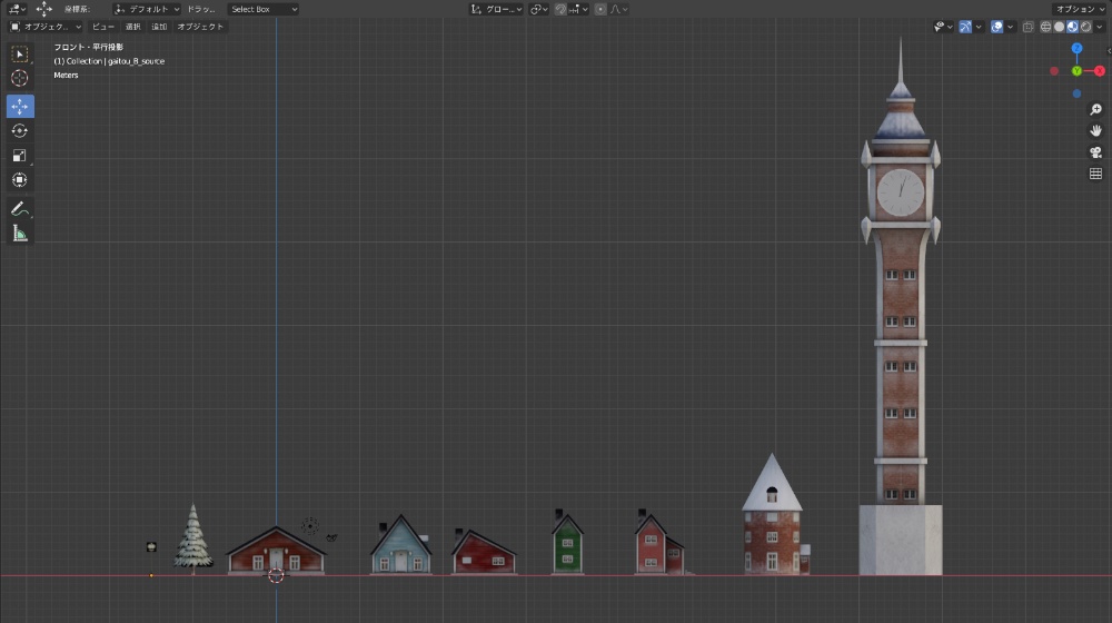【無料提供】雪の町作成セット