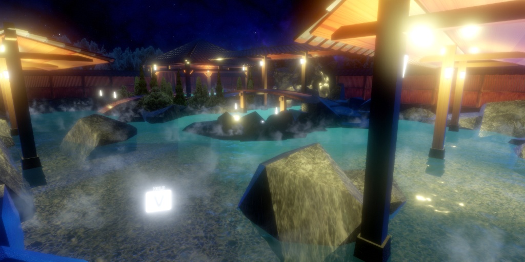 【VRChatワールド】温泉ワールド ※VCC,SDK3対応