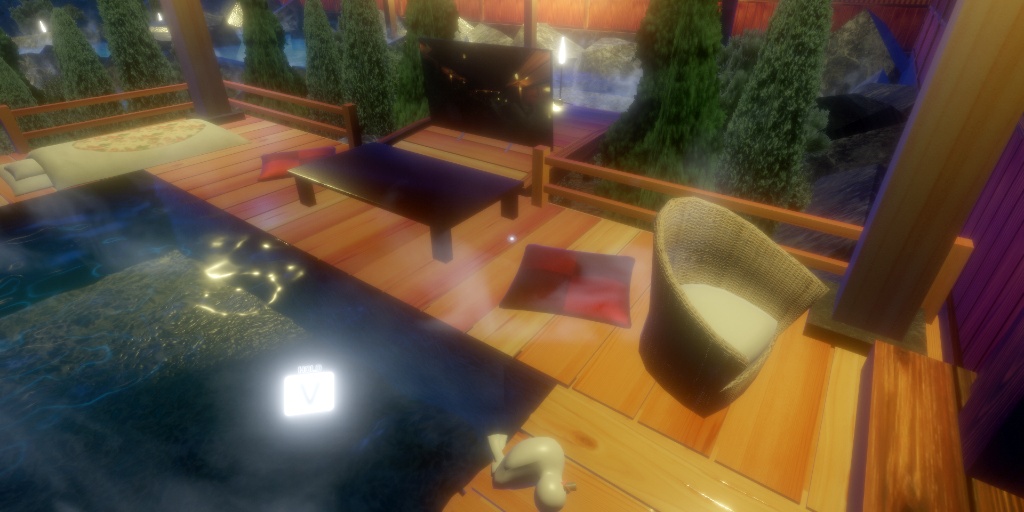 【VRChatワールド】温泉ワールド ※VCC,SDK3対応