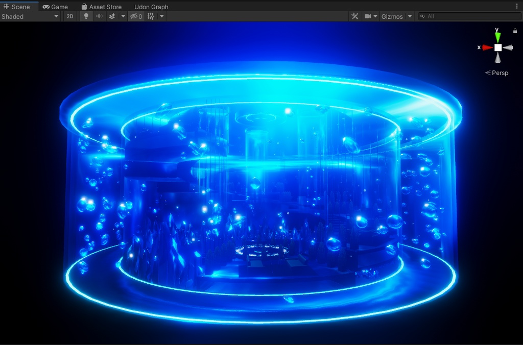 【VRChatワールド】JellyFishAquarium Ver2 ※VCC,SDK3対応
