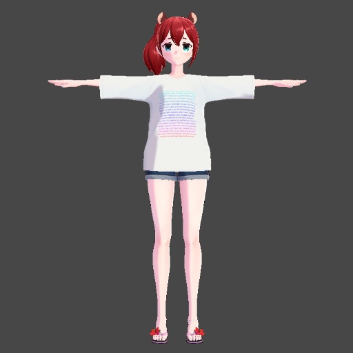 オリジナル3Dモデル「Rion -りおん-」 ver1.1.1 +夏服2【無料配布】