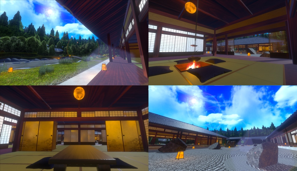 【VRChatワールド】古民家 Ver1 ※VCC,SDK3対応