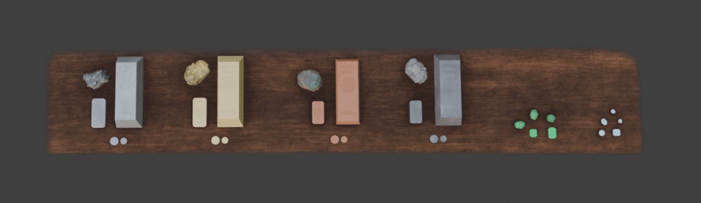 Ingot and ore