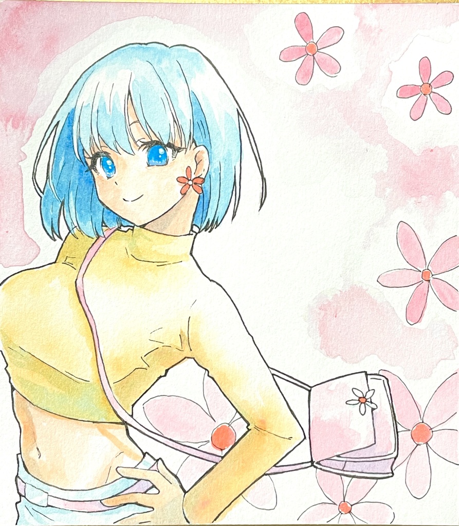 イラスト色紙