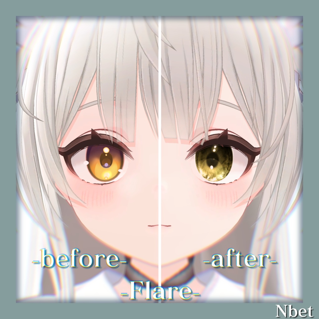 【12アバター対応】N_triangle_eye【VRchat】