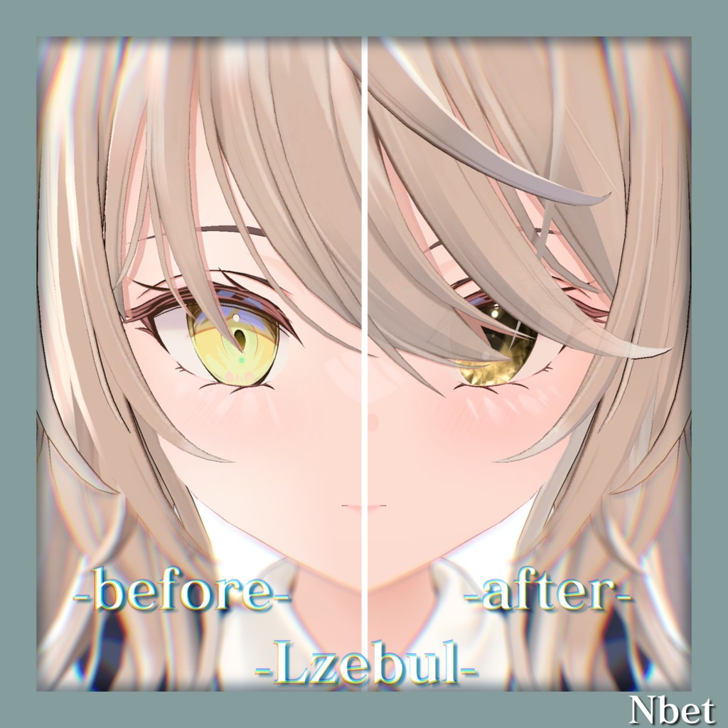 【12アバター対応】N_triangle_eye【VRchat】