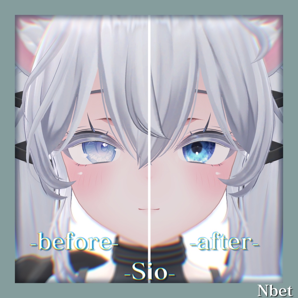 【12アバター対応】N_triangle_eye【VRchat】