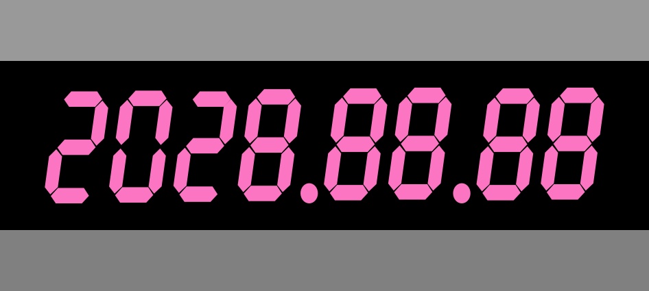 日付けテープ4cm版