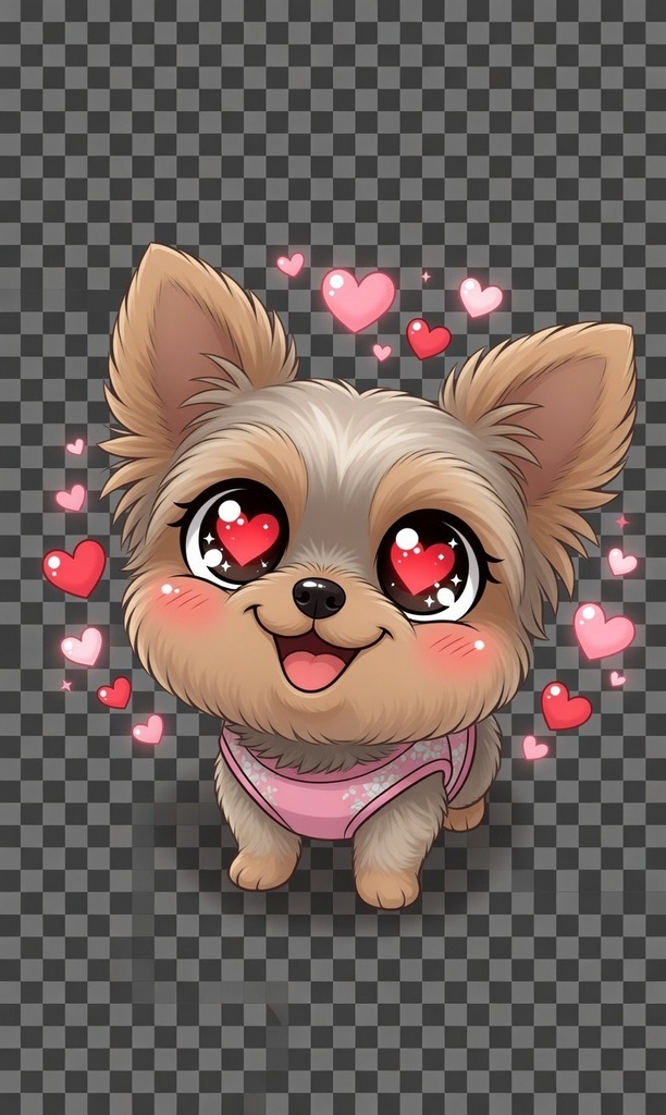 ヨークシャテリアミニキャラ素材