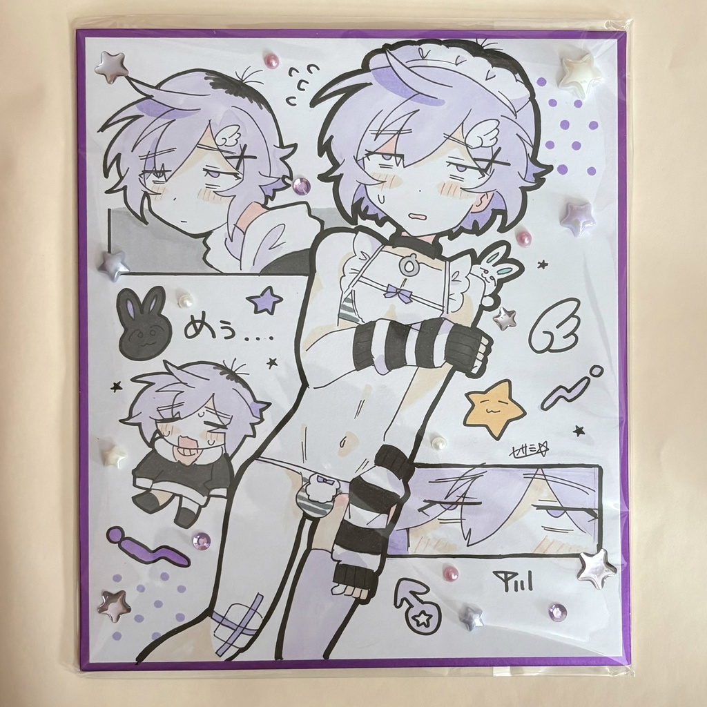 原画色紙☆めいじくん