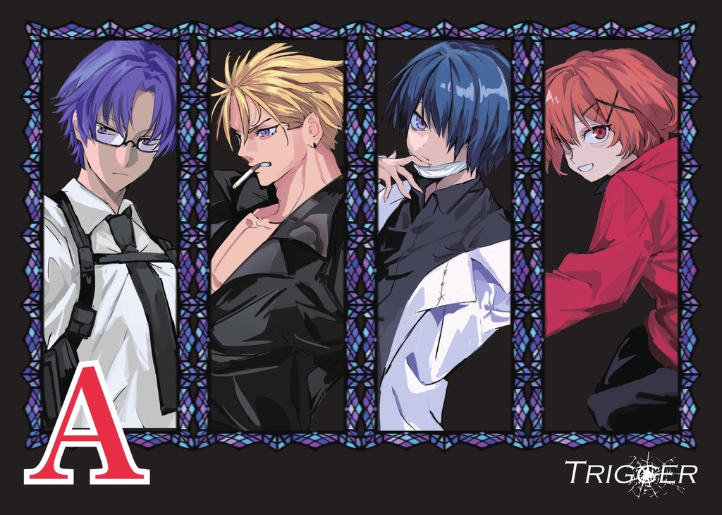 ぺけ隊2 「TRIGGER」描き下ろしクリアしおりセット