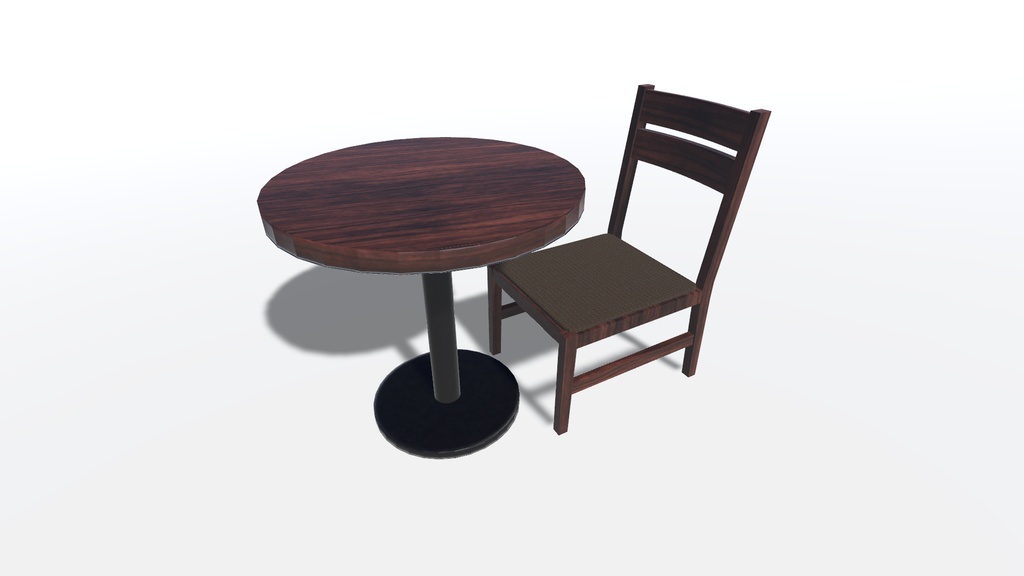 [2種/3Dモデル]テーブルセット