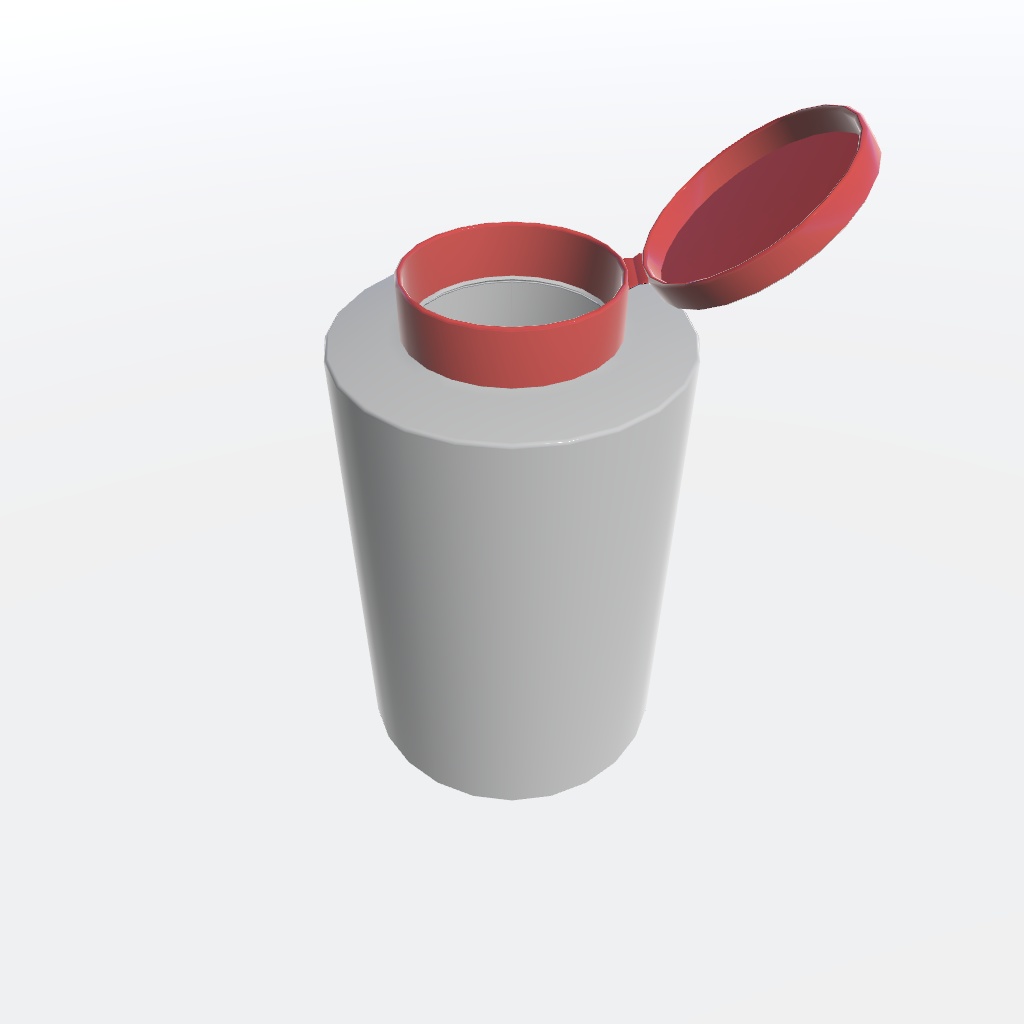 錠剤ボトル(開閉シェイプキーつき)