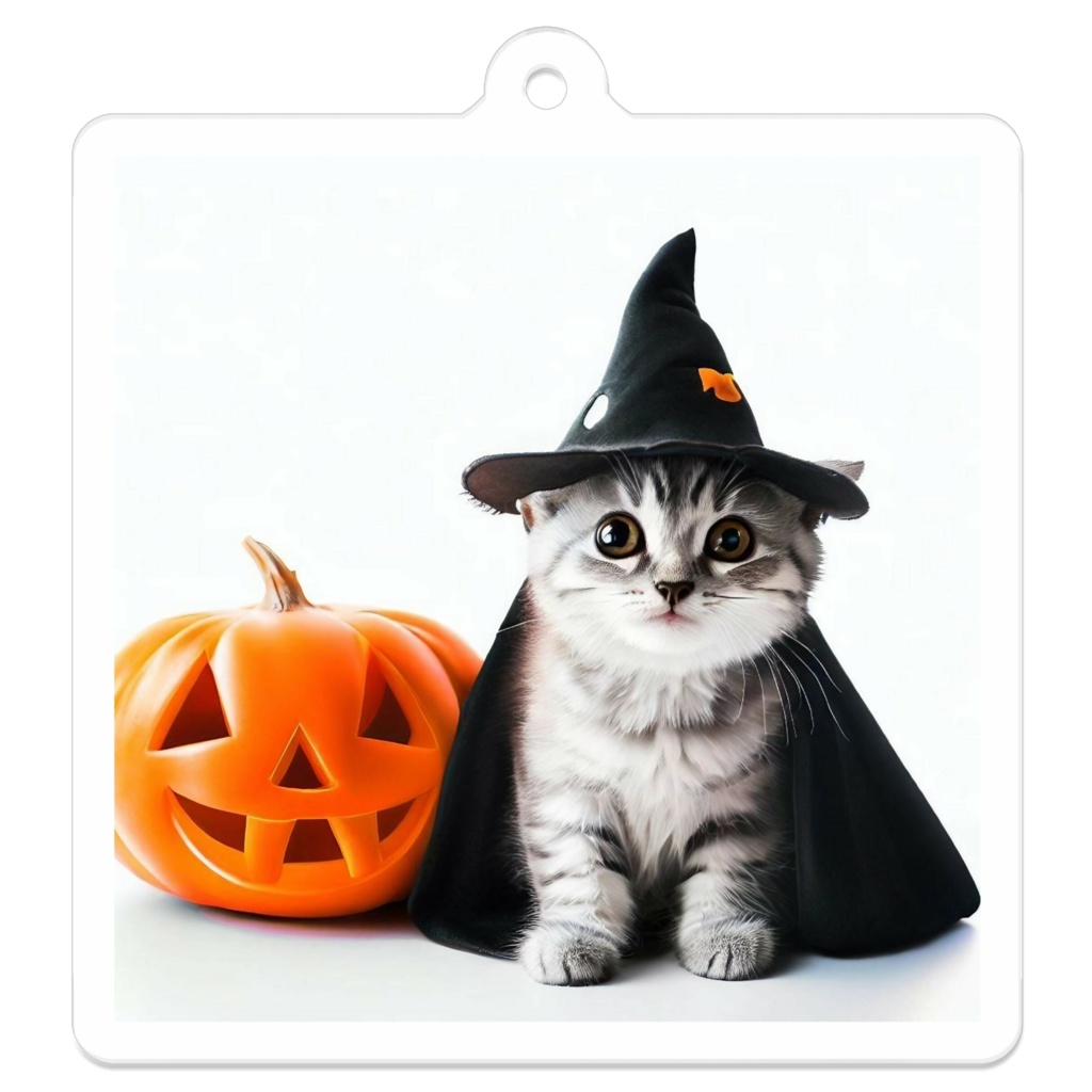 ハローウィンキャット【アクリルキーホルダー】