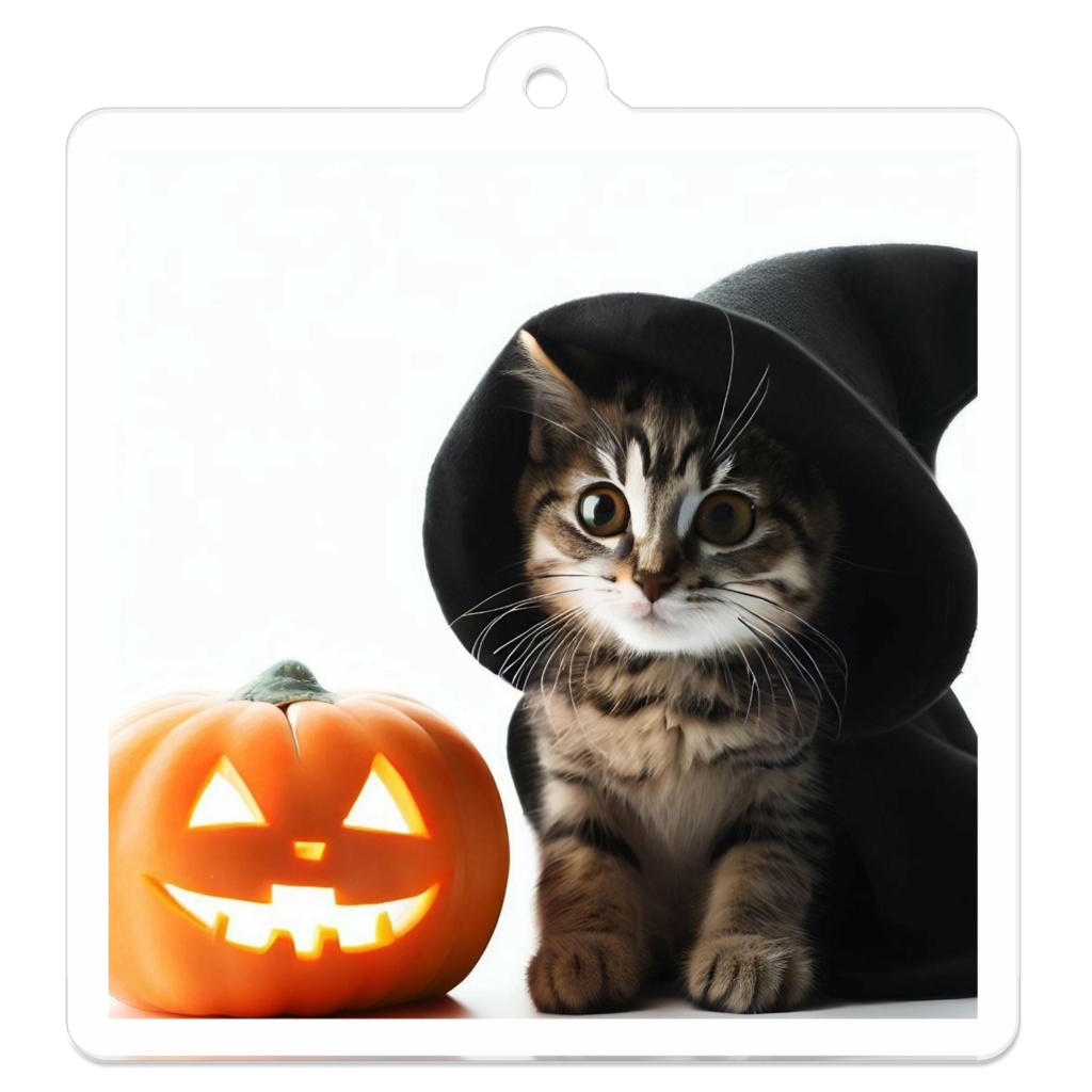 ハローウィンキャット【アクリルキーホルダー】