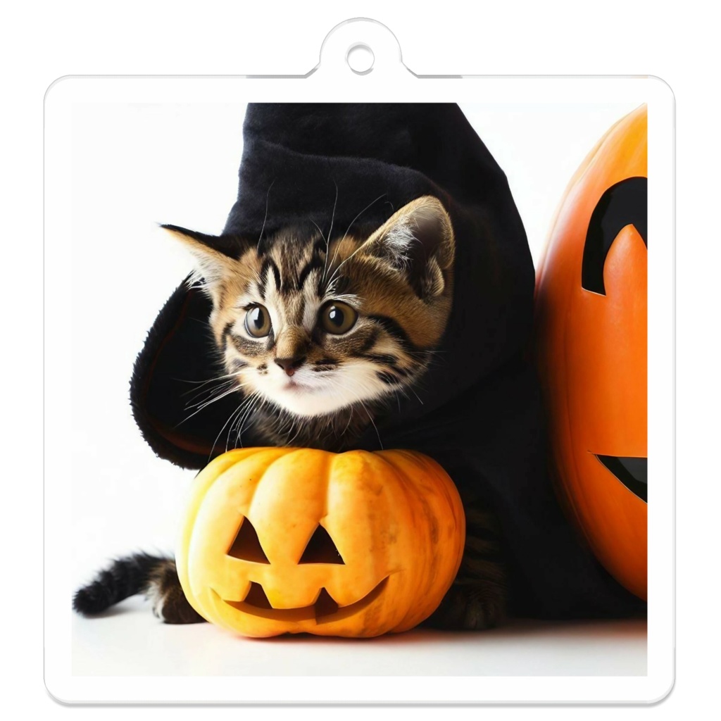 ハローウィンキャット【アクリルキーホルダー】