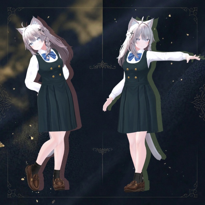 【3D衣装】Precious School Uniforms - ジャンパースカート