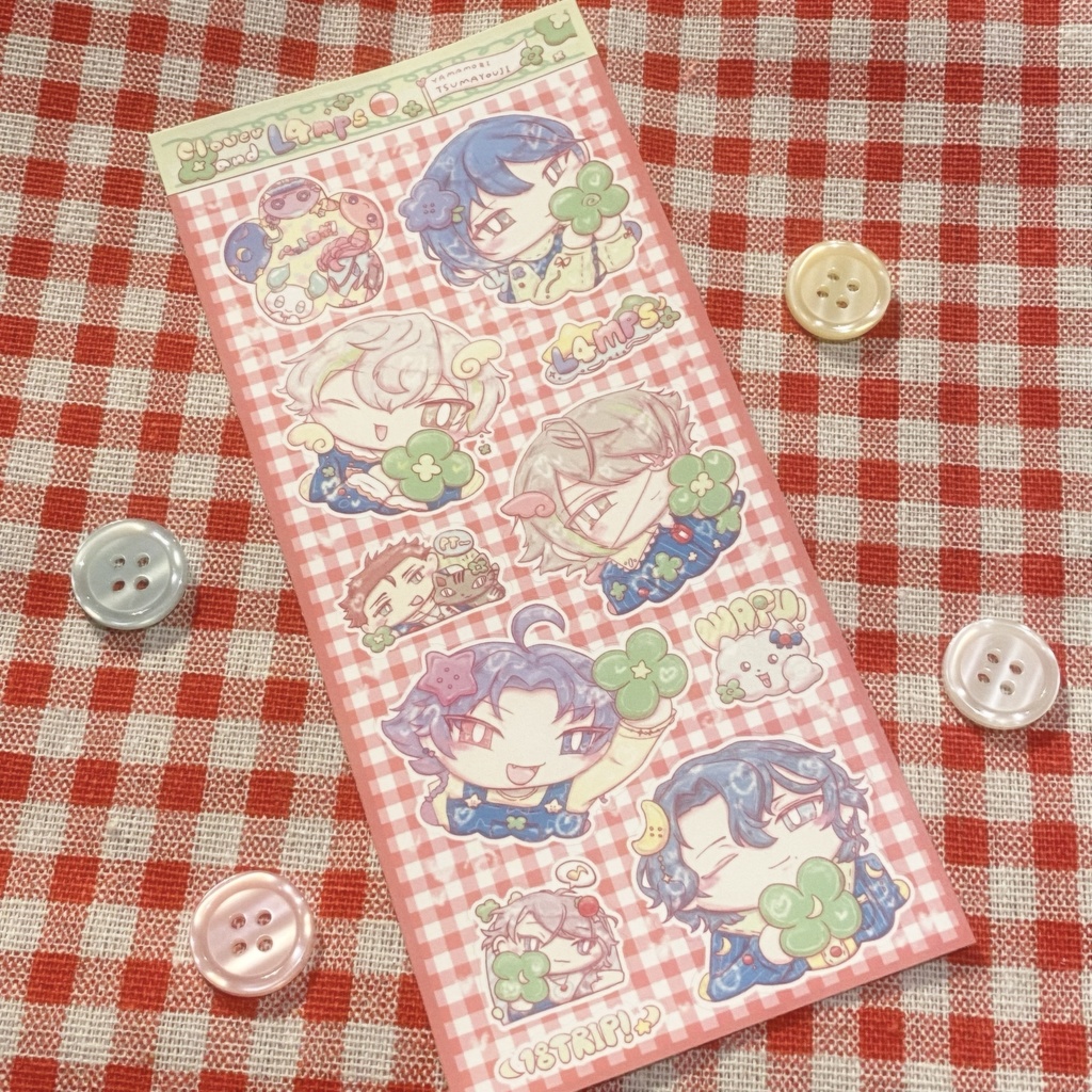 Clover and L4mpsシール