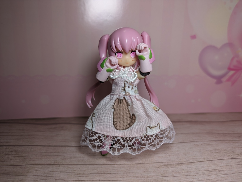 DTAサイズ　ねこちゃんドレス
