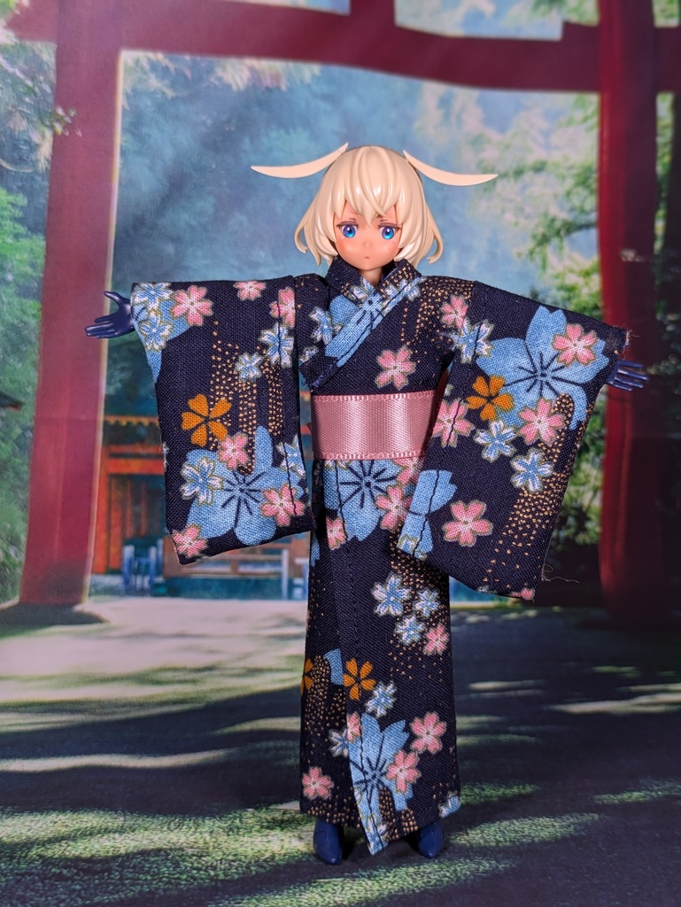 浴衣　紺