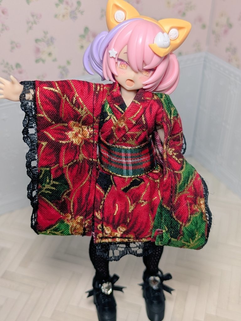 和装ドレス　ポインセチア　メガミデバイスSサイズ