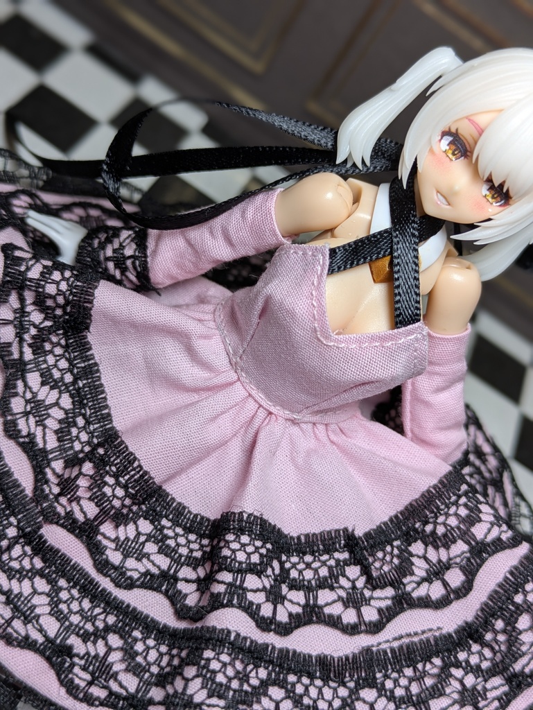 欲張りレースドレス つけ袖付き地雷 Mサイズ