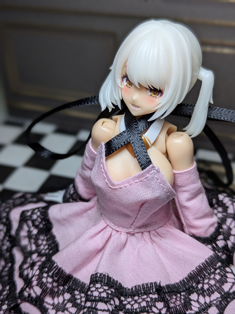 欲張りレースドレス つけ袖付き地雷 Mサイズ