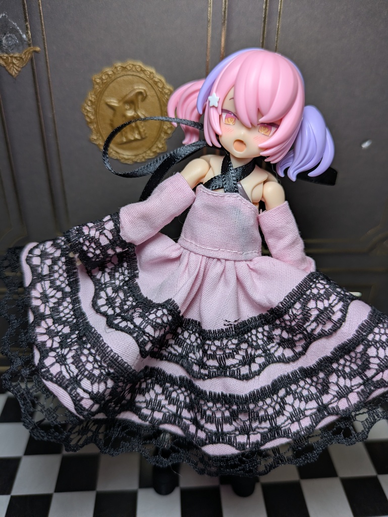 欲張りレースドレス　袖付き　Sサイズ 地雷