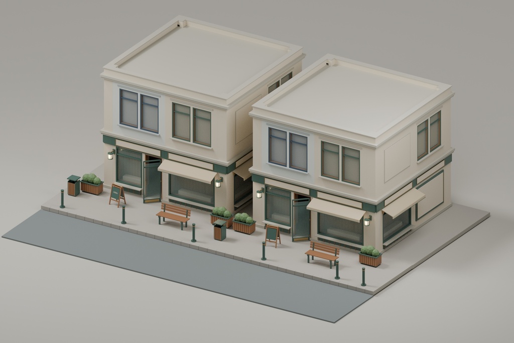 Neighborhood Street, Cafe & Bookshop Bundle | 街区小物16種