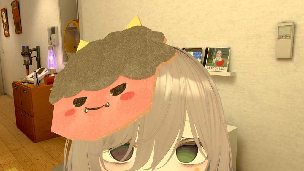 【VRChat想定】木製鬼お面【鬼お面/節分】