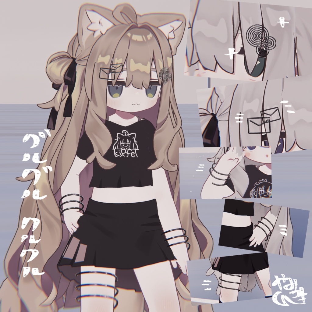 【キプフェル対応】かわいいイラストTシャツ3種セット＆アクセサリー付き 缩略图 3