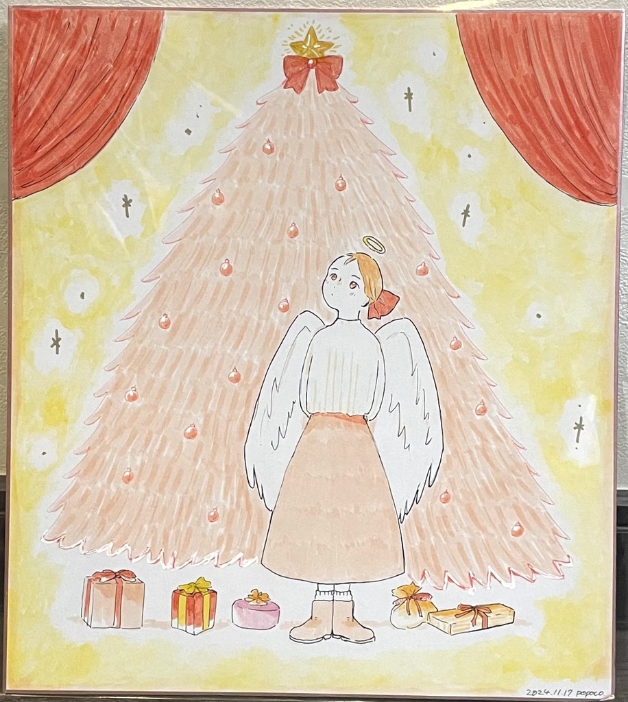 オリジナル手書き色紙【272×242mm】