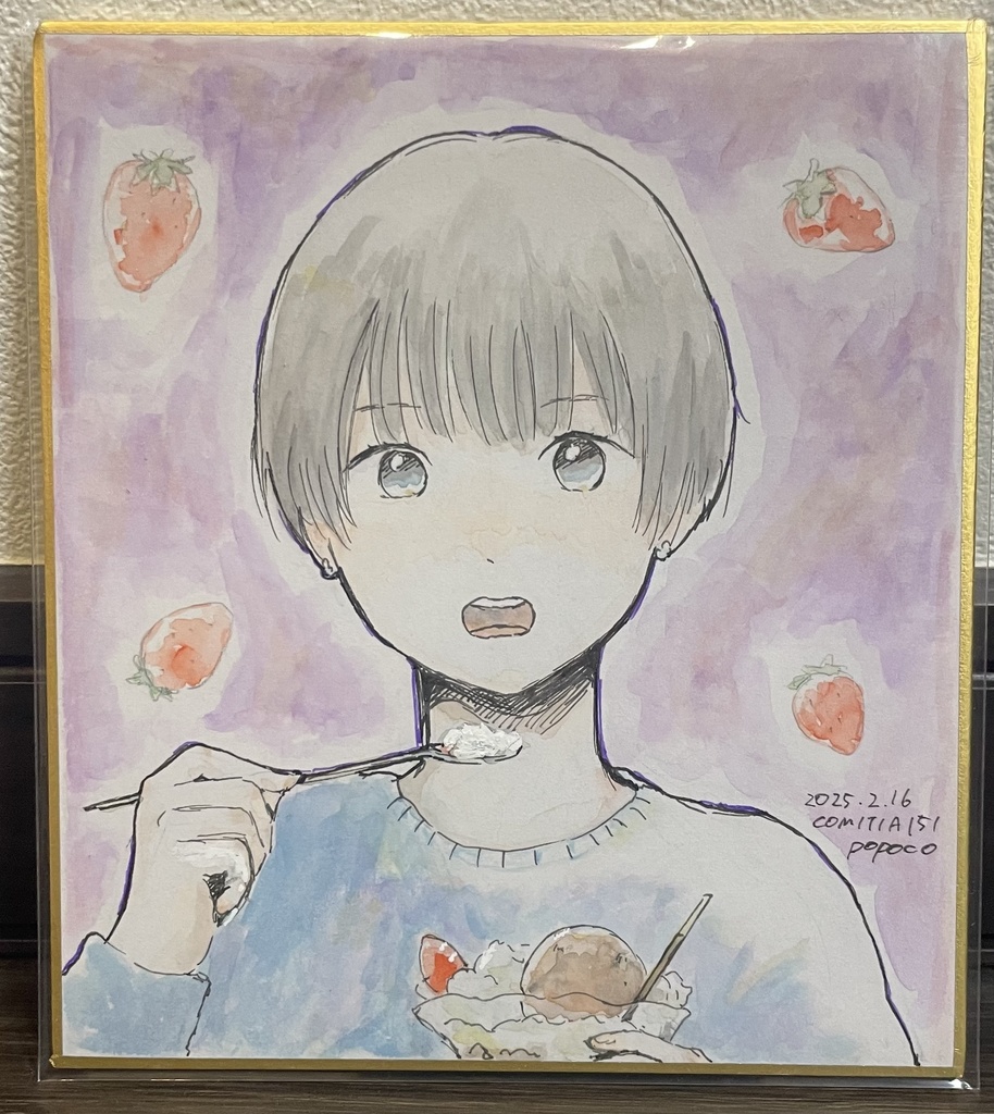 オリジナルミニ色紙【136×121mm】