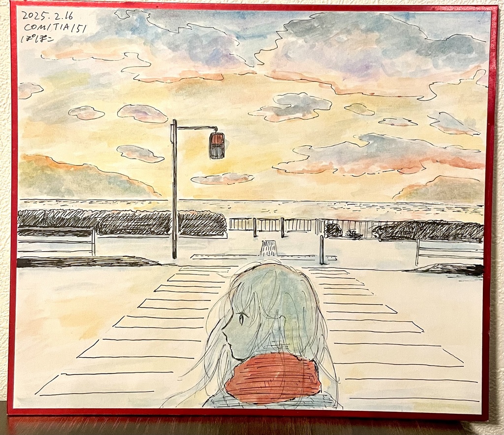 オリジナル手書き色紙【210×180mm】