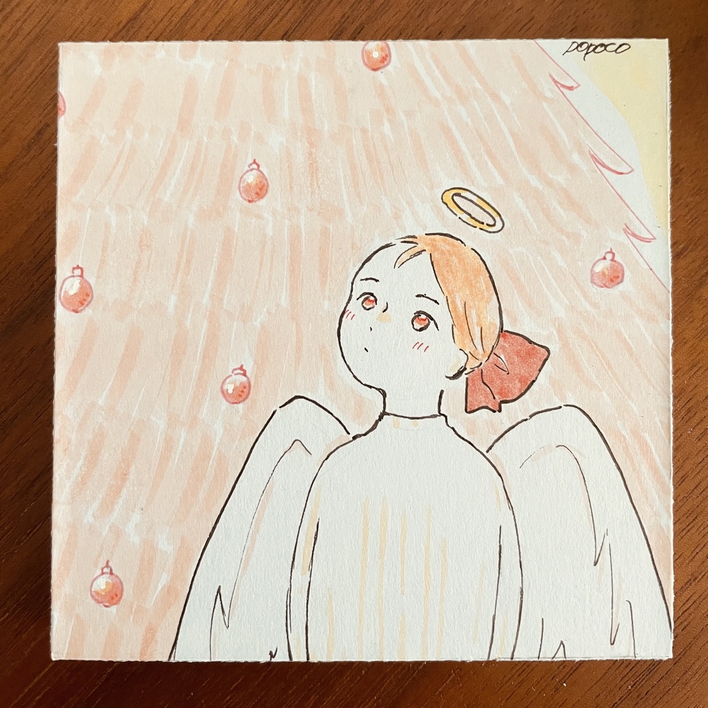 直筆イラストパネル【89×89mm厚さ7mm】