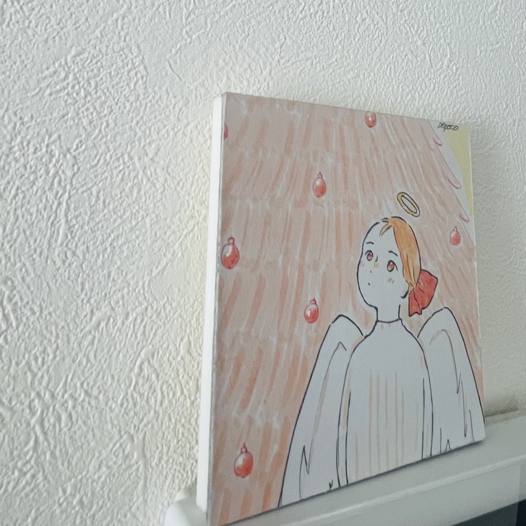 直筆イラストパネル【89×89mm厚さ7mm】