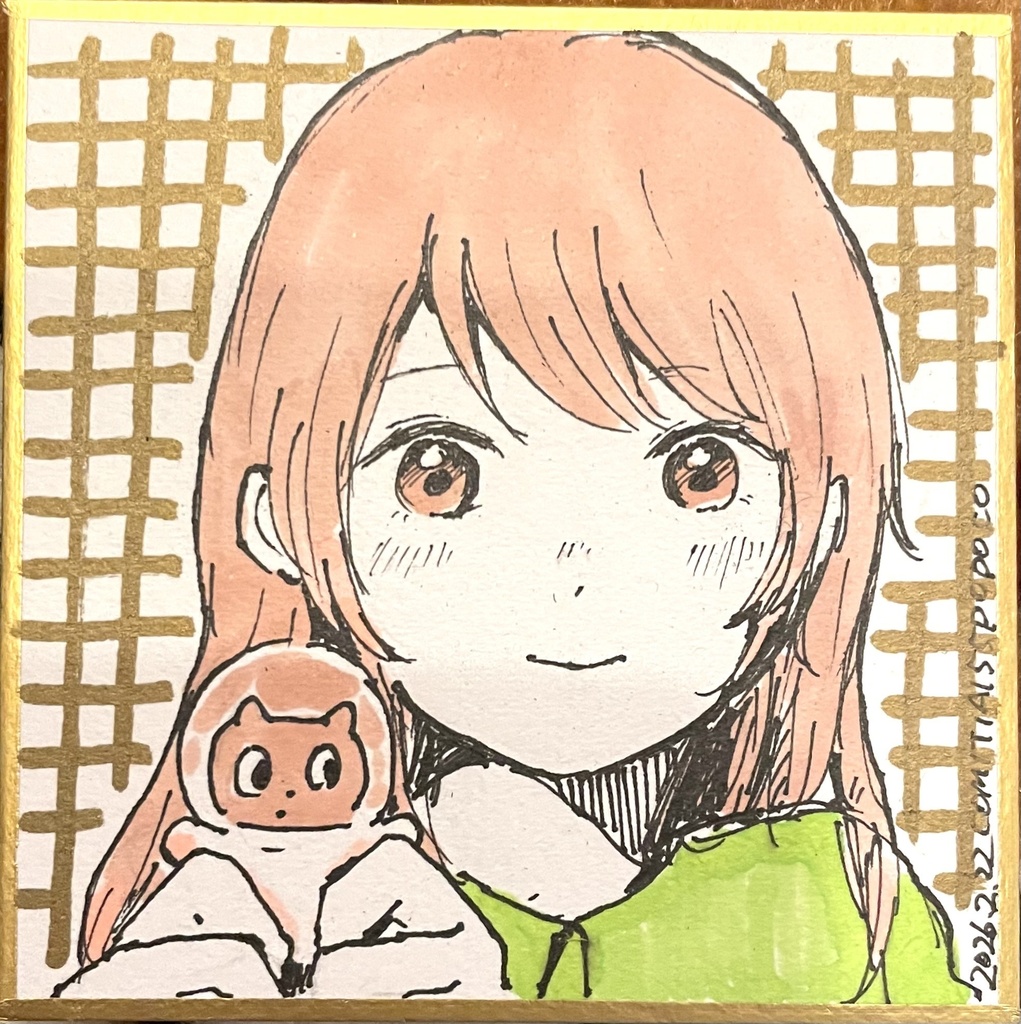 オリジナル豆色紙【75×76mm】