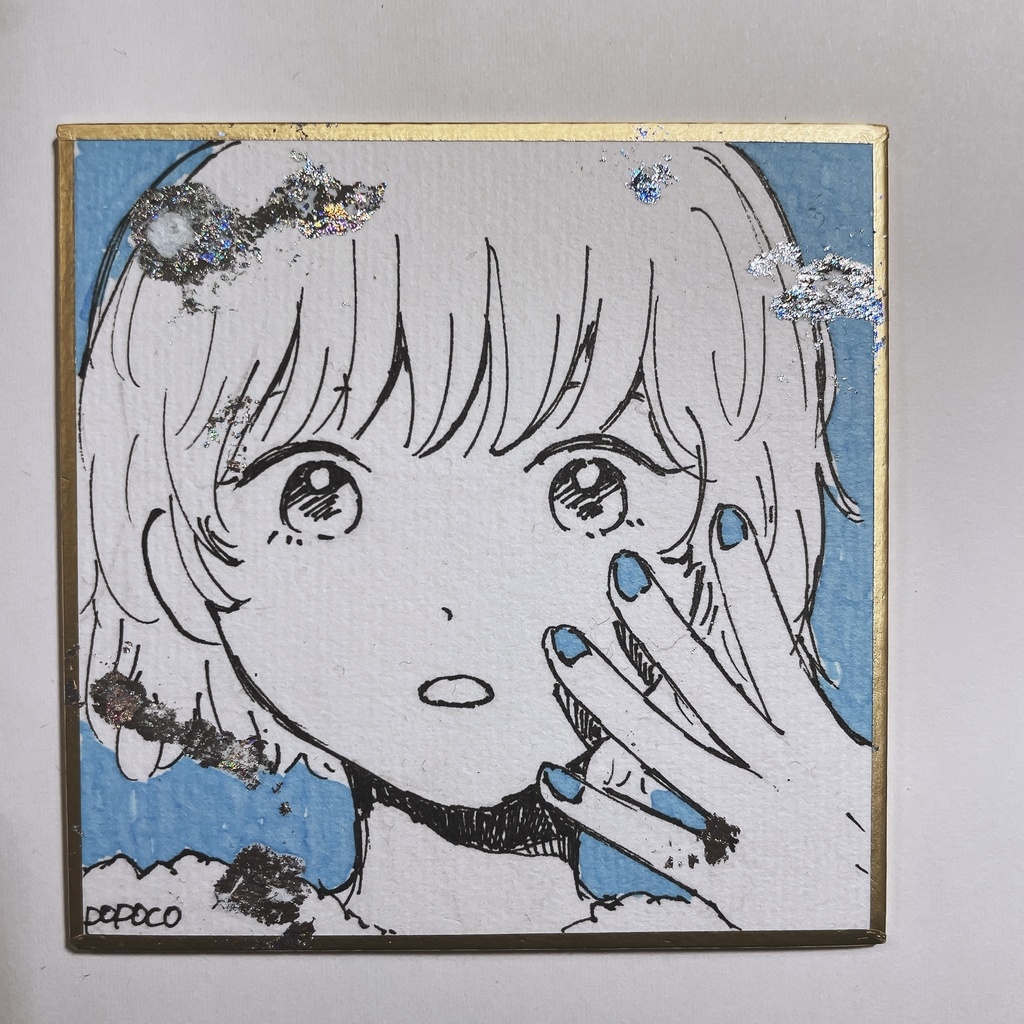 オリジナル豆色紙【75×76mm】ホログラム付