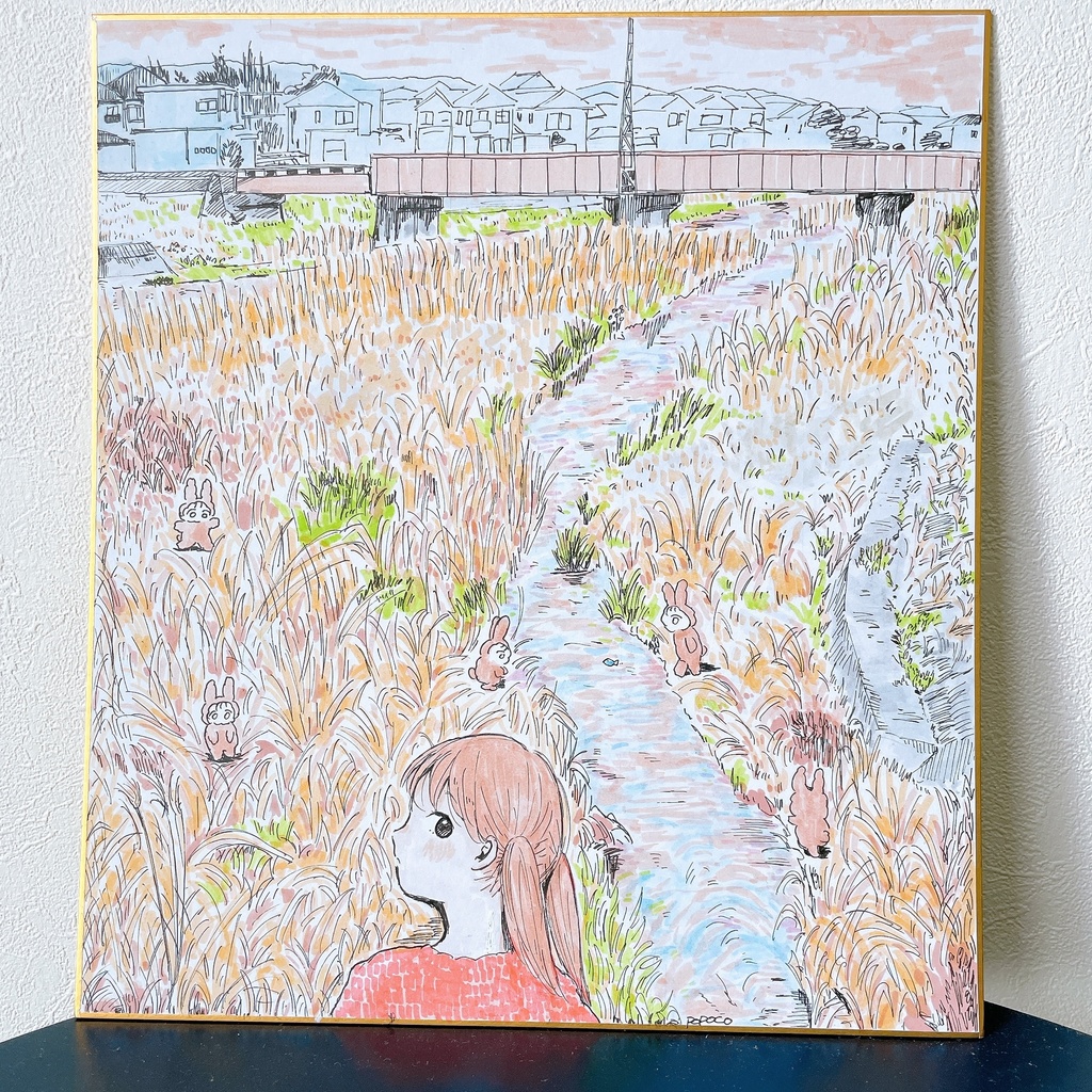 オリジナル手書き色紙【272×242mm】