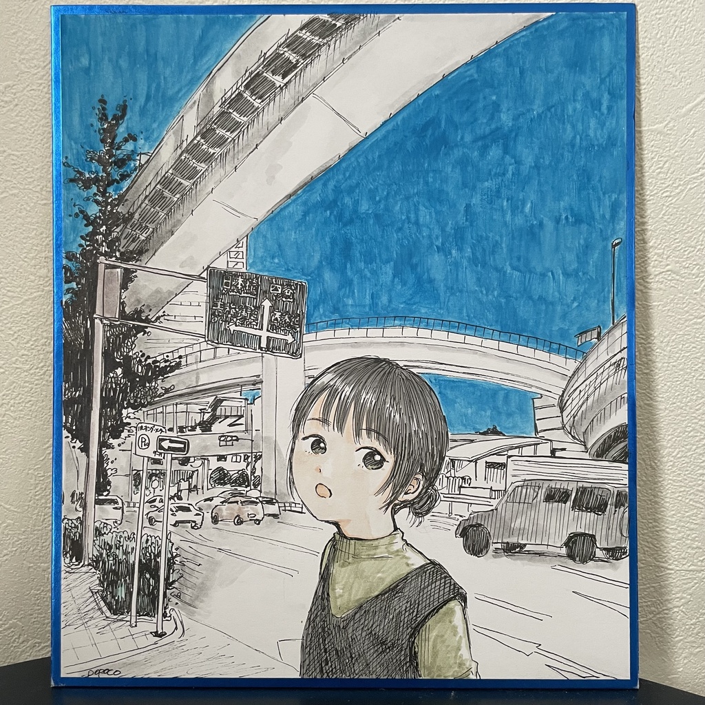 オリジナル手書き色紙【210x180mm】