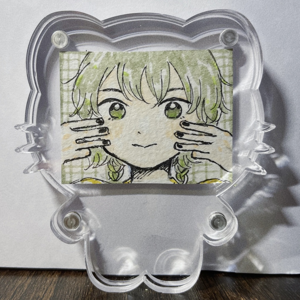 原画アクリルスタンド【猫型6.5×6×1cm】