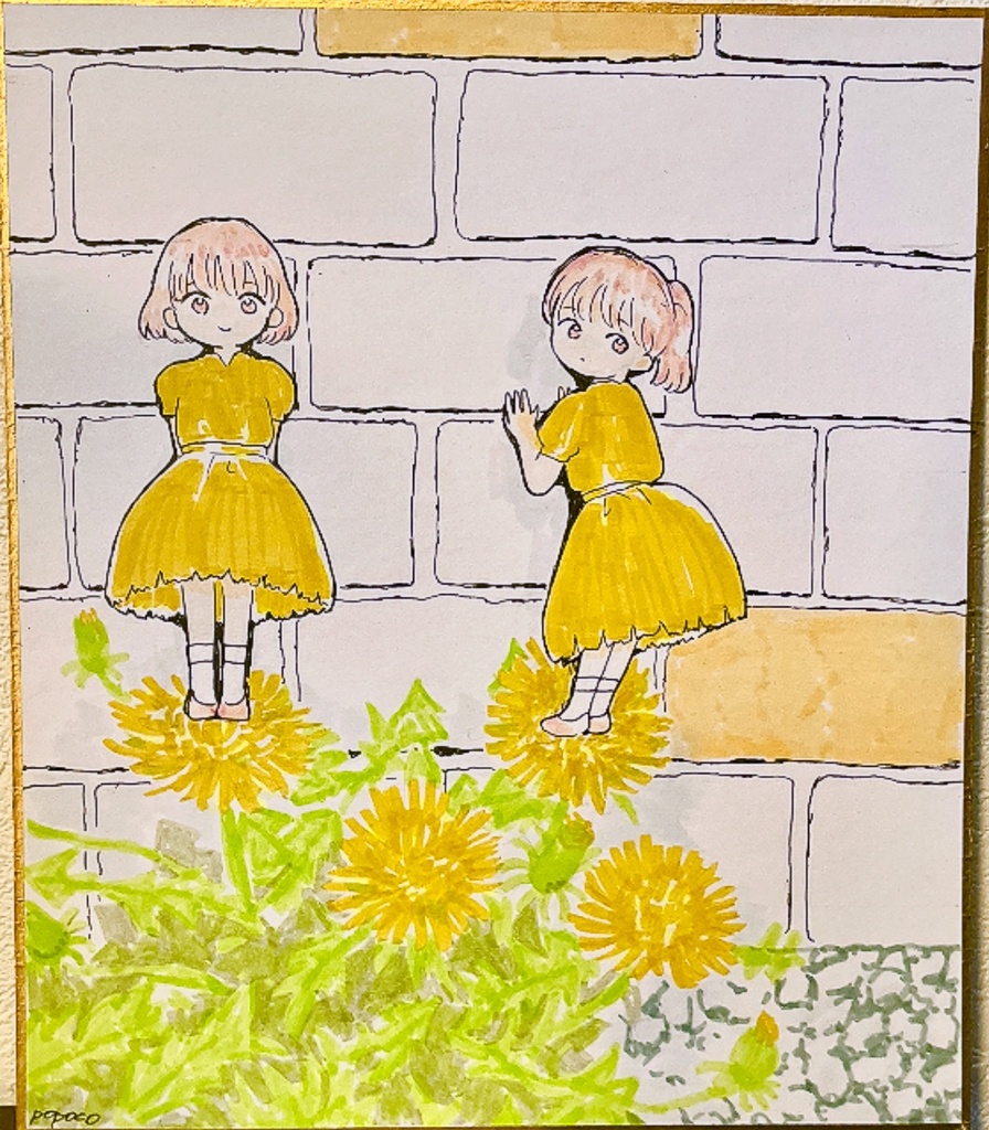 オリジナル手書き色紙【210x180mm】